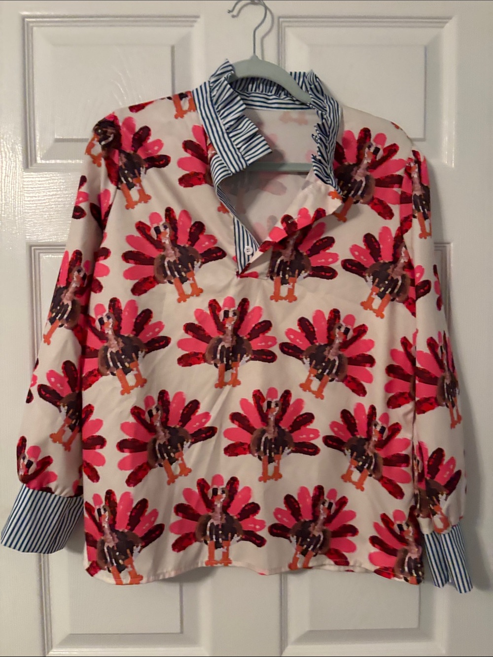 Cute Turkey collared shirt